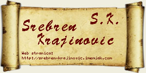 Srebren Krajinović vizit kartica